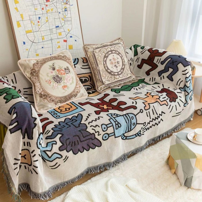 보나라온 감성 피크닉 패브릭 돗자리, 12 그래피티