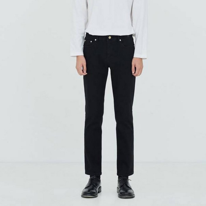 페이탈리즘 남성용 크롭 언컷팅 슬림핏 청바지 0069B