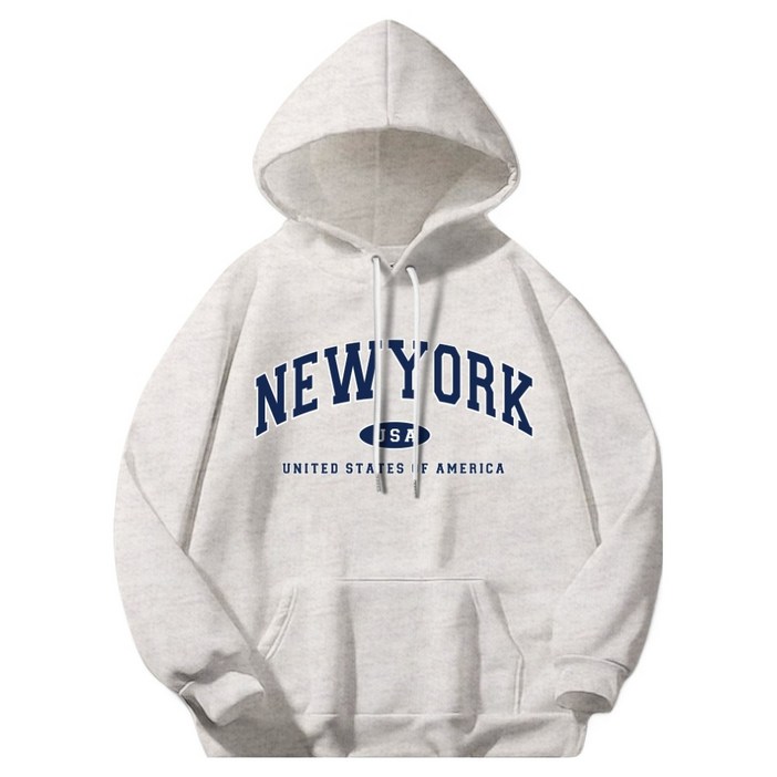 일루소 뉴욕USA 소프트 특양면 후드티