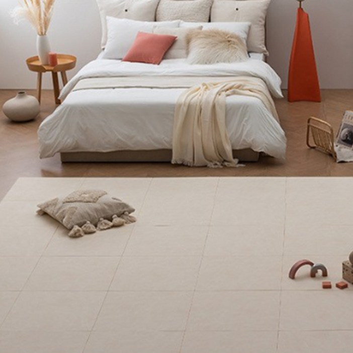 아가앤매트 유아용 TPU 전문가 시공매트 60 x 60 x 2.4 cm 방문설치 거실 확장형, 크림마블, 4650평형 거실복도부엌, 150개