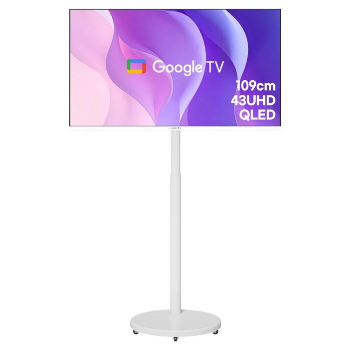 와이드뷰 4K UHD QLED 스마트 TV  와이드무빙뷰 삼탠바이미 V3 세트, 109cm, QWGE43UT1, EKWBYME78W V3, 스탠드형, 고객직접설치
