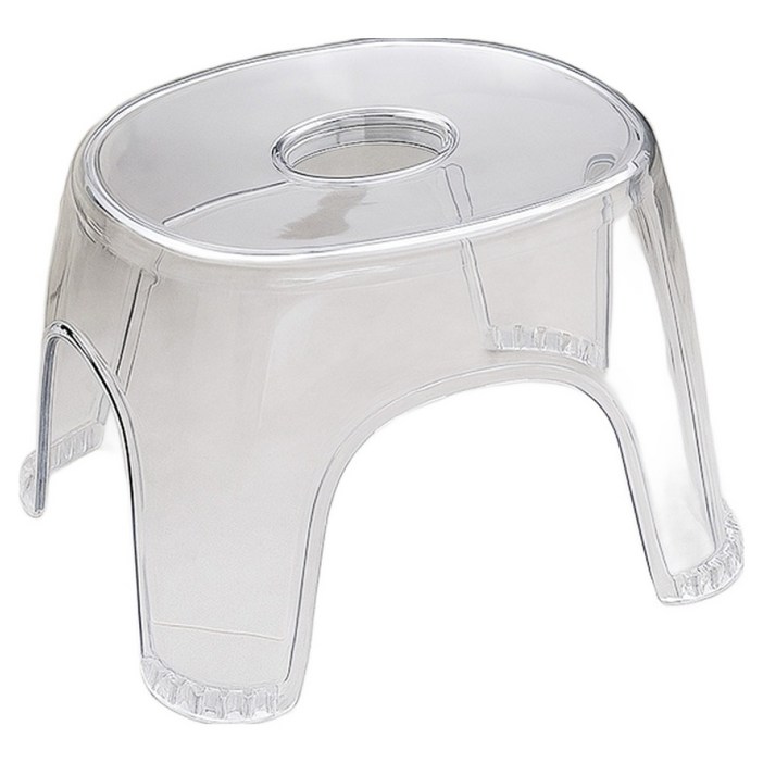 위더스욕실용품 안심바스 다용도 미끄럼방지 욕실 의자, 투명