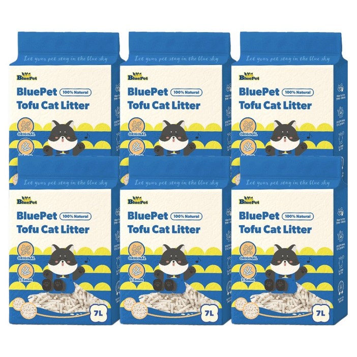 블루펫 가는입자 고양이 두부모래 1.5mm