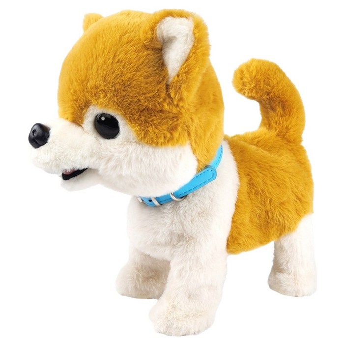 애니롤 작동완구 장난꾸러기 시코 시바견 움직이는 로봇 사운드 강아지 작동인형, 혼합색상, 1개, 250mm