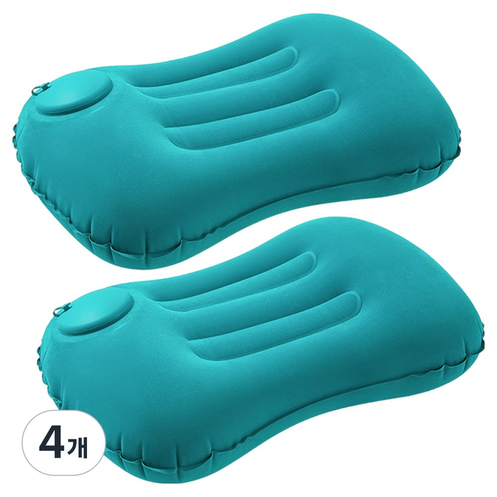 더쎈 휴대용 여행용 에어 펌프 허리 쿠션