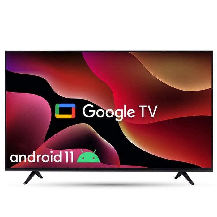 와이드뷰 FHD LED 안드로이드11 구글 TV, 109cm43인치, EKW43FA11, 스탠드형, 고객직접설치