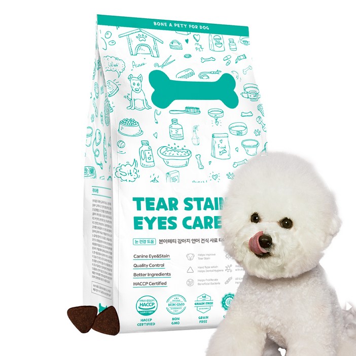 본아페티 강아지 기능성 사료, 눈물개선/눈건강, 1kg, 1개