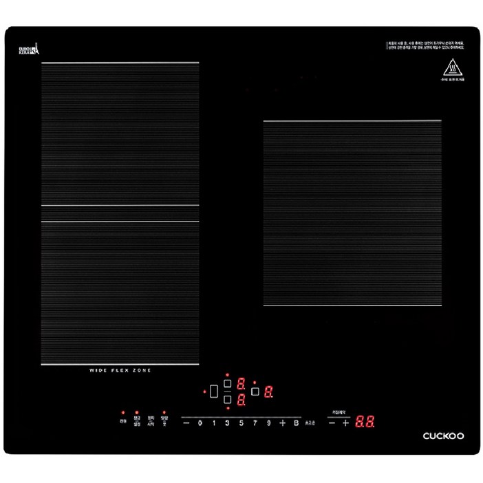 쿠쿠 초고온 인덕션 레인지 3구, 고객직접설치, CIR-C301FB