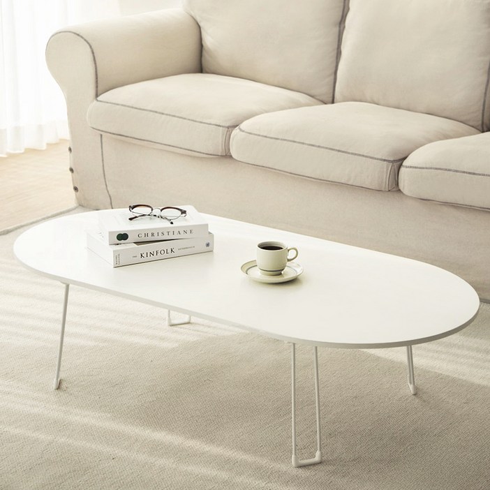 코멧 홈 7파이 LPM 타원형 접이식 매트 테이블