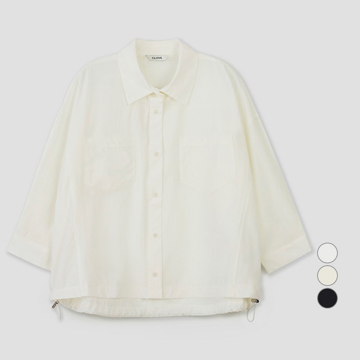 클라비스 여성용 아우터형 블루종 셔츠