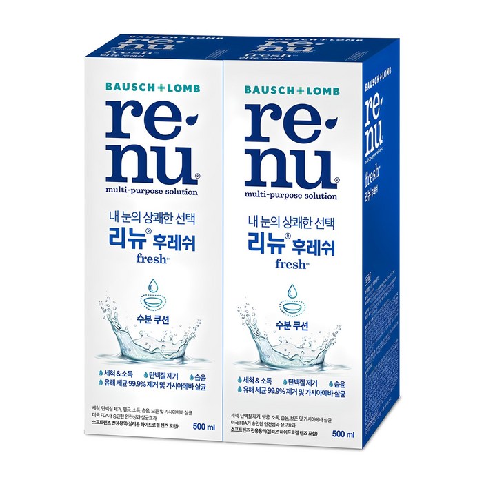 리뉴 후레쉬, 500ml, 2개 리뉴 후레쉬, 500ml, 2개