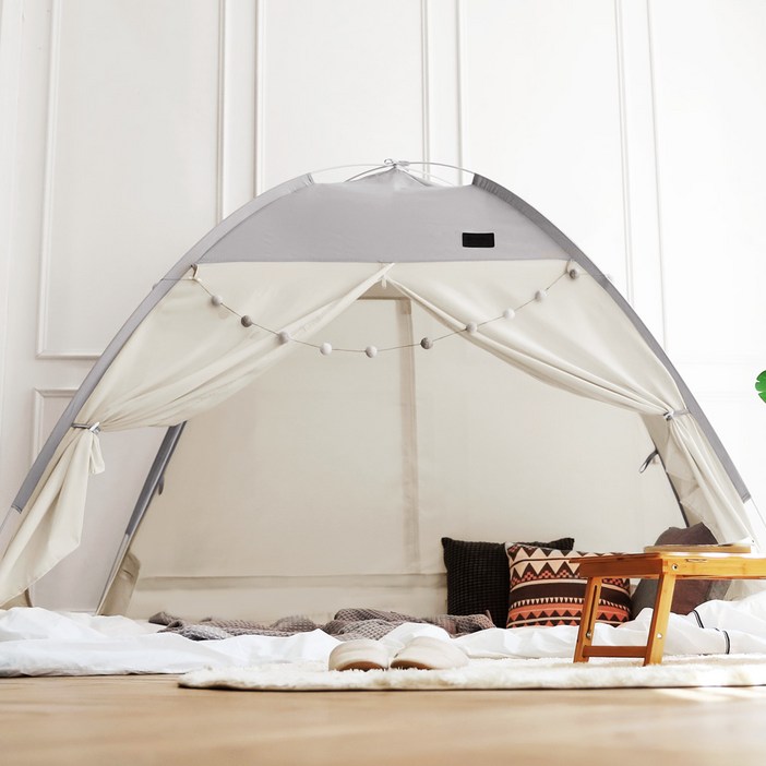 로티캠프 원터치 방한 침대 난방텐트