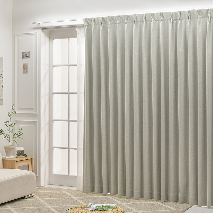 아라크네 에반 나비주름 형상기억 양면원단 암막커튼 2p