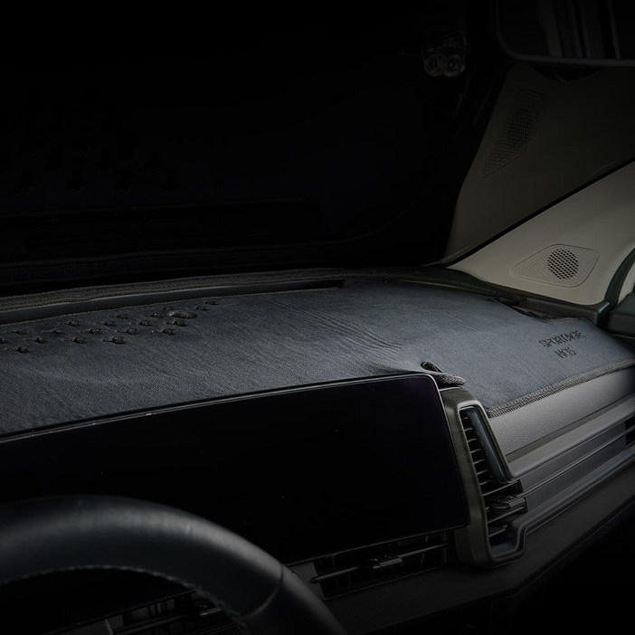 메이튼 차량용 대시보드 커버, 기아 쏘렌토 더 마스터 (19년~20년2월/HUD무/센터스피커 무), 블랙