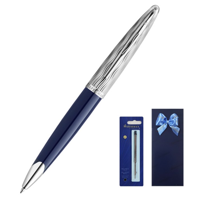 워터맨 까렌 디럭스 메탈 CT 볼펜  볼펜심 기프트 세트 0.91mm