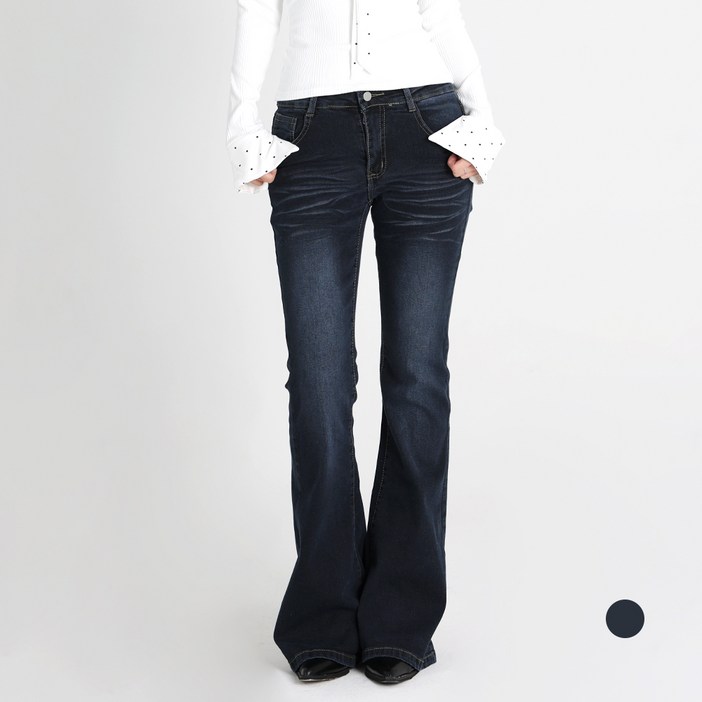 닷이프 여성용 로우웨이스트 부츠컷 팬츠 P26SS1-A2553