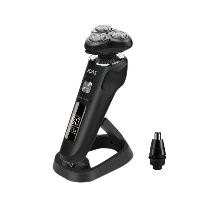 조아스 컴플리트 3중 회전식 생활방수 USB 충전식 잠금기능 전기면도기, 단일 색상, JR-5530