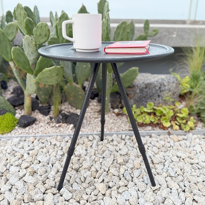 캠핑원형사이드 테이블 미니 경량 테이블