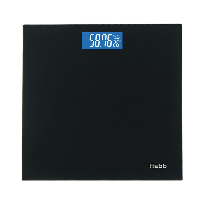하비비 디지털 LCD 체중계, CTRBS8012, 1개, Black