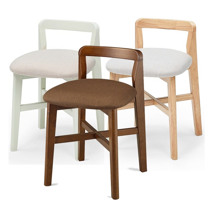 원목 등받이 화장대의자, 식탁보조의자, 콘솔체어, 카페의자, 네츄럴원목