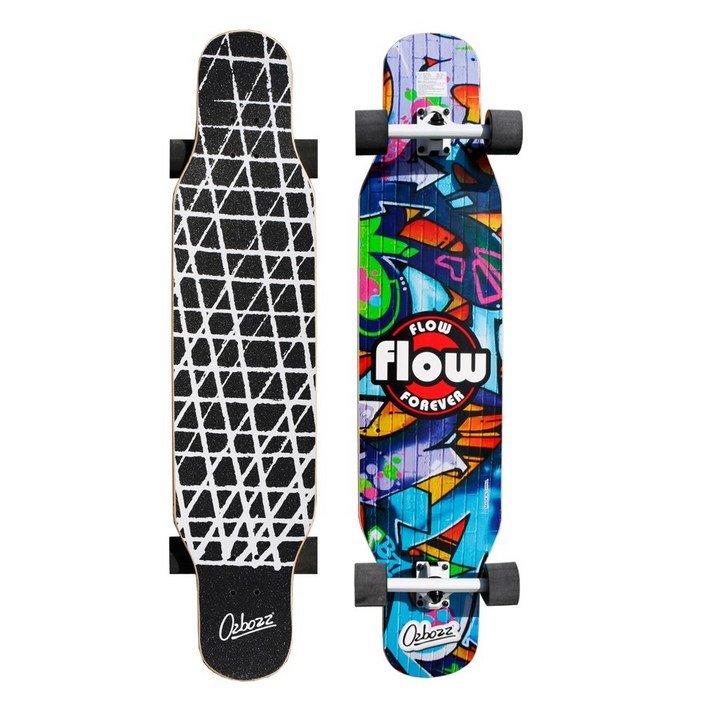 오즈보즈 입문용 초보 44인치 댄싱 롱보드 그래피티 오리진, 그래피티 오리진, 1개
