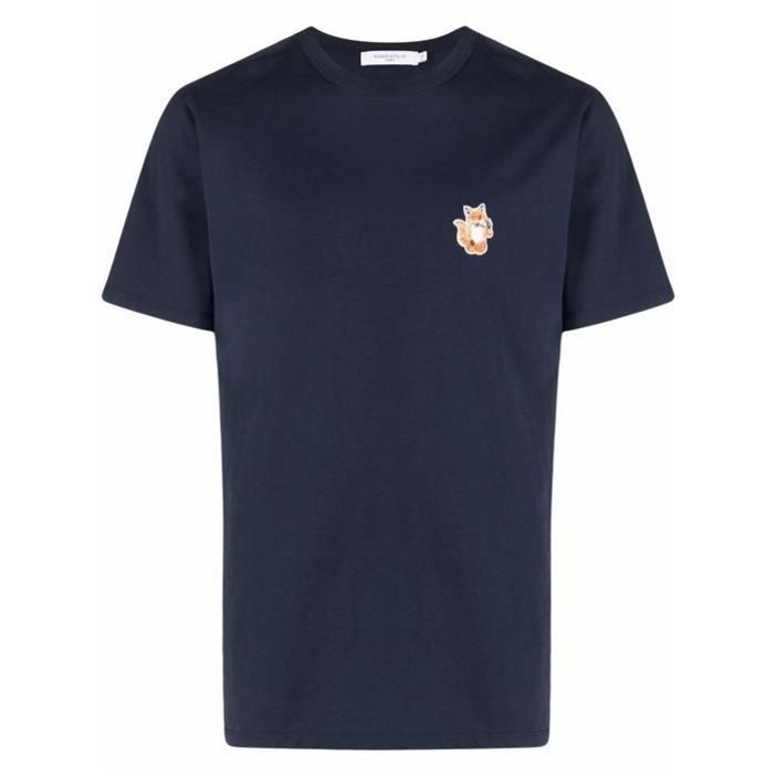 백화점출고 메종키츠네 럭스댓 국내 HM00128KJ8 올라잇 브이 폭스 패치 반팔