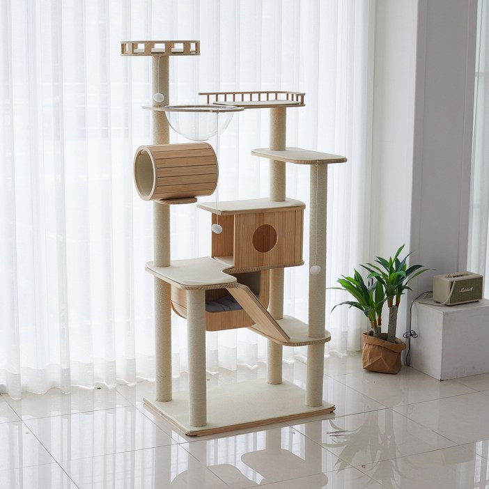 가르르 원목 고양이 캣타워 캣폴 갤럭시 캣타워