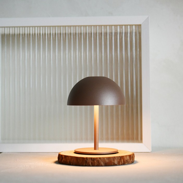 MONSTER LIGHT 미니코코 충전식 터치식 미니 포터블 버섯 LED 램프 수유등 무드 단스탠드 책상조명