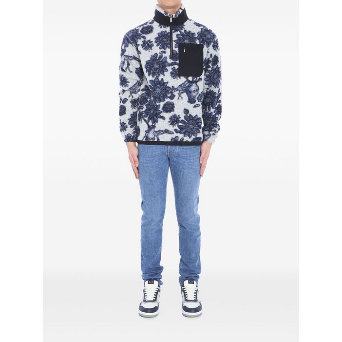 디올 X 힐턴 넬 플로럴 자카드 스웨트셔츠