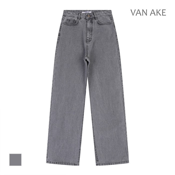 반에이크 절개와이드 데님팬츠VB35DLQ304W