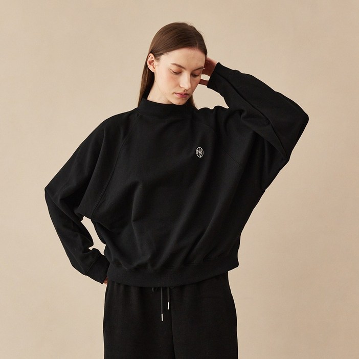 [누브] 하프넥 오버핏 스웻셔츠/ Half Neck Over Fit Sweatshirts