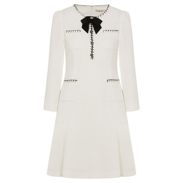 [백화점정품] 케네스레이디 리본브로치 포켓 플레어 원피스(EROPOD03)