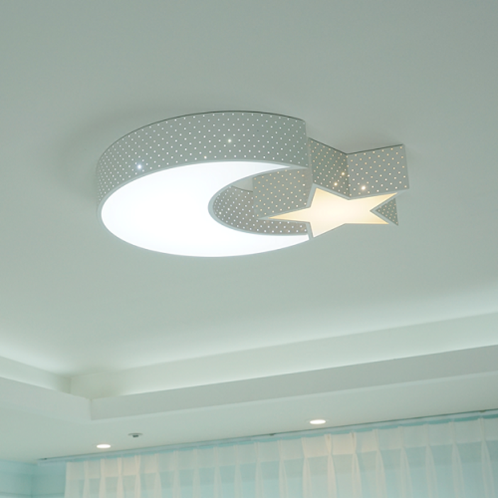 조명보라 LED 달별 투톤 키즈 방등 50W 조명보라 LED 달별 투톤 키즈 방등 50W