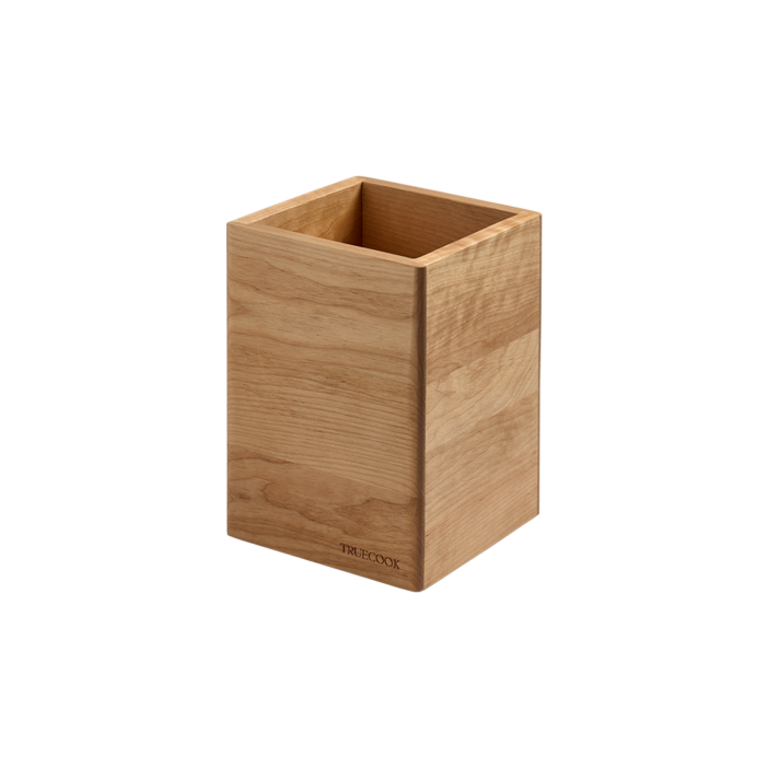 트루쿡 러시아산 버치우드 실리콘 조리도구통 수납함 360도 멀티함, 버치우드, 1개