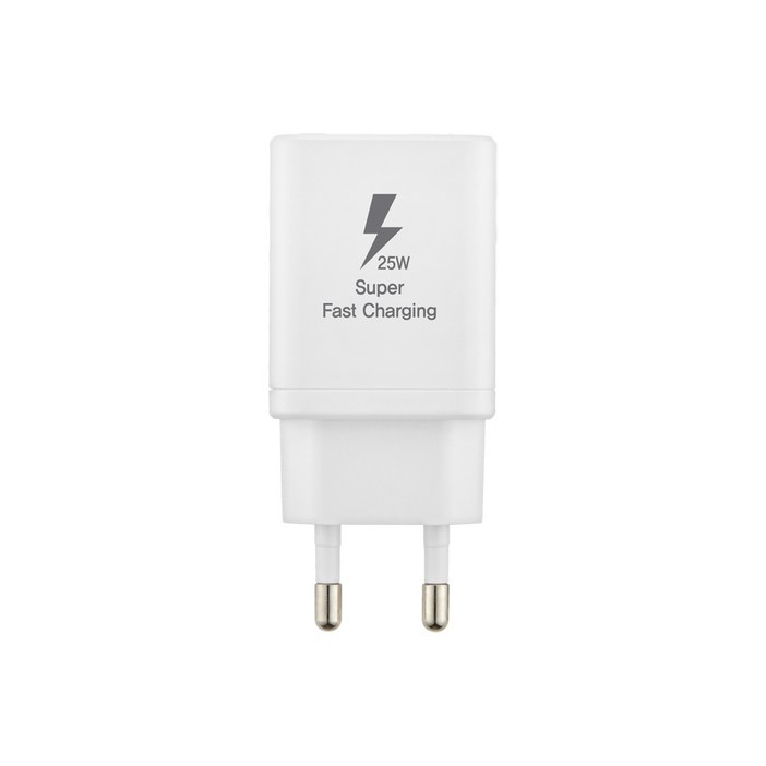 지파워 25W 초고속충전기 PD 3.0 PPS 아이폰 아이패드 고속 충전기 C TO 8 케이블 포함, 1개, 화이트