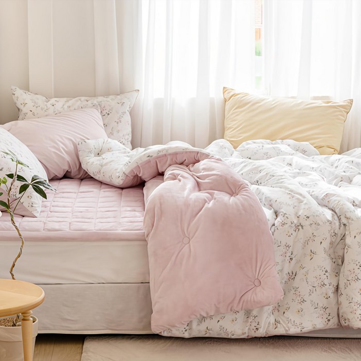 파르페by알레르망 국내 제조 에이프릴 극세사 차렵이불세트