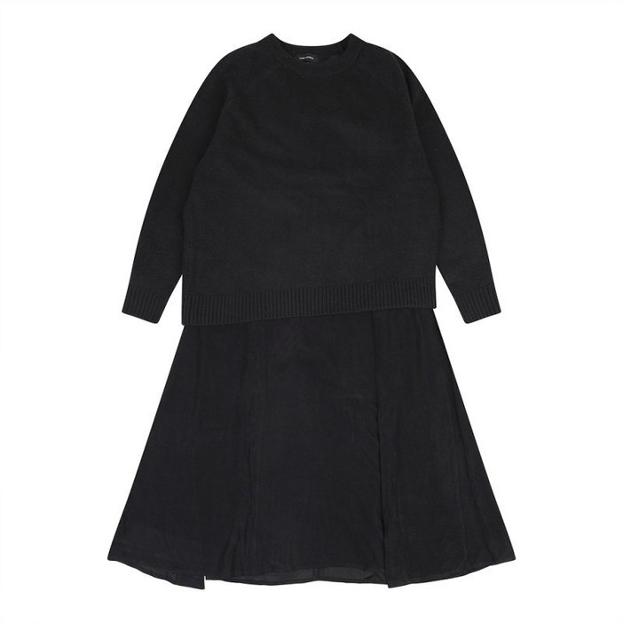 [백화점정품]   [코데즈컴바인] 니트 풀오버 우븐 원피스 셋업 (CJD-OP513WA)