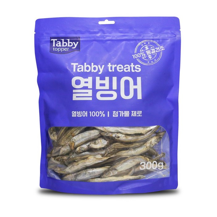 테비 토퍼 열빙어 300g 고양이 간식 트릿, 열빙어, 300g, 1개