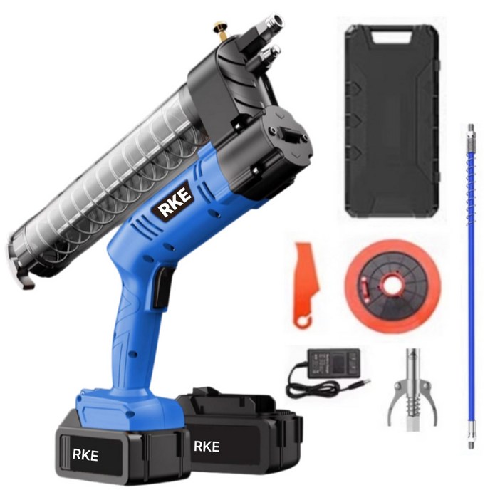 [국내당일발송] RKE 구리스건 자동 전동 에어구리스건 주입기, 1개