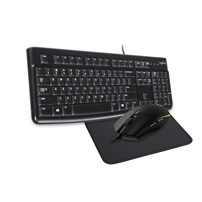 로지텍 K120 NEW 유선 키보드로지텍 G102 블랙 벌크 게이밍 유선 마우스세트, G102 블랙벌크, K120 G102 벌크, 일반형