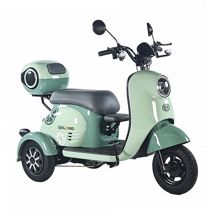 출퇴근 삼륜 전기 스쿠터 배달 사은품8종 오토바이 스쿠터 세발 전동차 삼륜차 전기차, 민트, 600W 48V20A40KM