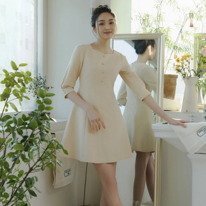 백화점몰 잇미샤 원피스 24 SS 미니 플레어 13