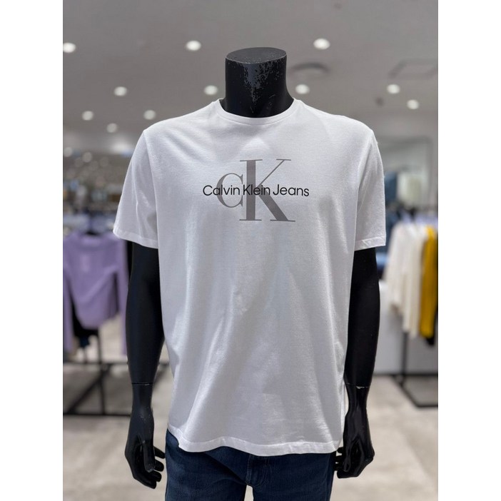 [국내매장품] 캘빈클라인 진 남성 로고 반팔 티셔츠(40EM286-YAA)