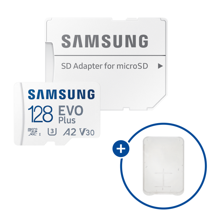 삼성전자 공식인증 정품 마이크로 SD카드 EVO PLUS MB-MC128SA/KR + SD카드 케이스, 128GB+SD카드 케이스