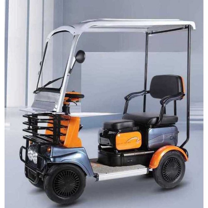 4륜 전동차 캐노피 스쿠터 어르신 노인 2인승 전기차