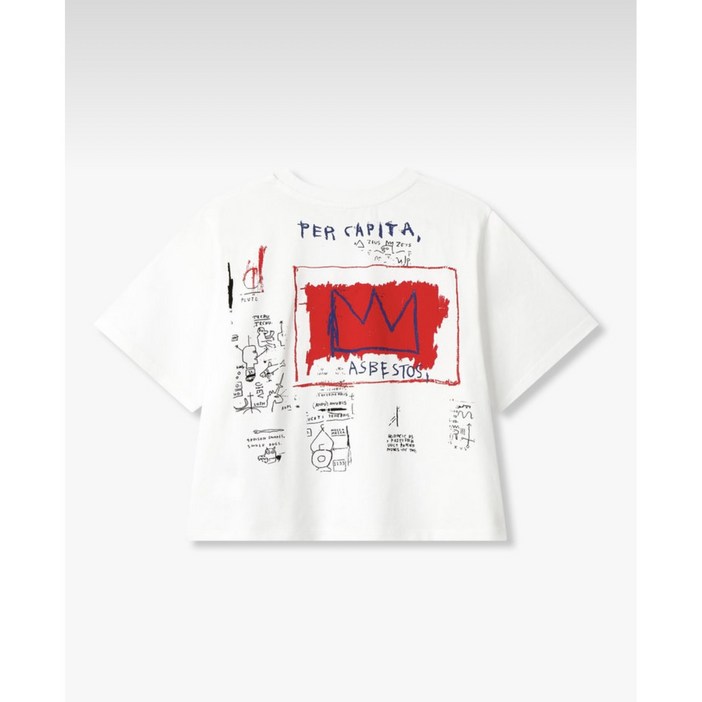 [보브] BASQUIAT 크래픽 크롭 티셔츠 7125240183 뉴코아일산