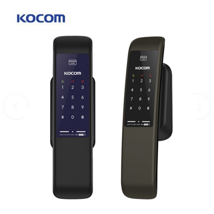 코콤 무타공도어락 KDL-P8100 푸쉬풀도어락 미니주키 미니푸쉬풀 밀고들어가는문 바로잠김 1초잠김 교체설치 / 키, 자가설치, KDL-P8100_블랙
