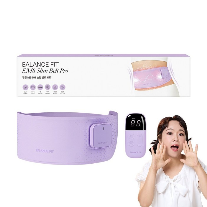 95프로블럼 발란스핏 EMS 슬림 벨트 마사지기 PRO, 1개, 퍼플