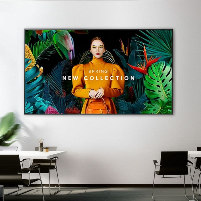 [삼성전자] 사이니지 TV 4K 모니터 디스플레이 LH85QMCEBGCXKR 85인치 215cm, 방문설치, 벽걸이형, LH85QMCEBGCXKR, 85인치