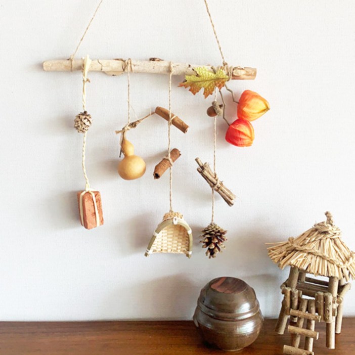 전통소품 모빌 만들기  미술활동  만들기수업  공예  방과후활동  DIY  인테리어소품  모빌  가을만들기  만들기세트, 1개